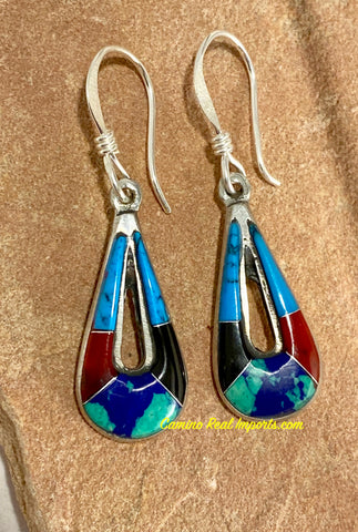 Multi Stone Inlay Earrings JMSER002