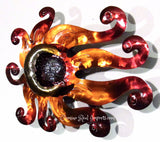 Wall Hanging Metal Sun "Wind" 19"  MSWS001
