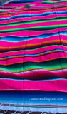 Mexican Sarape Rainbow Blanket XL 5' X 7' serape sarape SAB004