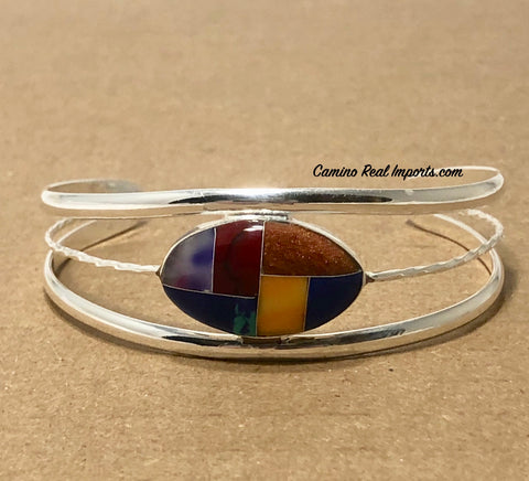 Multi Stone Inlay Bracelet JMSBR026