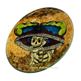 Mexican Wall Hanging Talavera "Catrina" Pottery Plate 8" TP8001