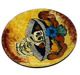 Mexican Wall Hanging Talavera "Catrina" Pottery Plate 8" TP8002