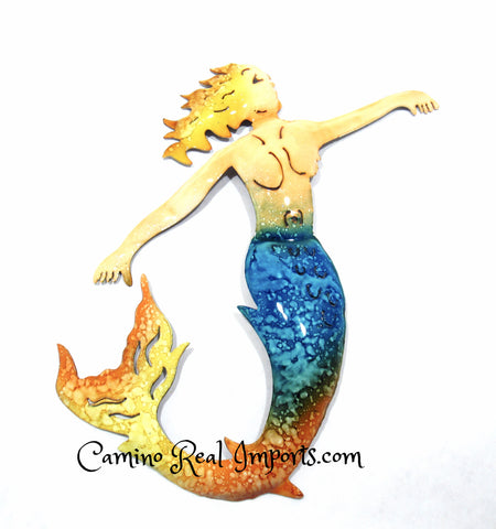 Wall Decor Metal Mermaid Caminorealimports.com
