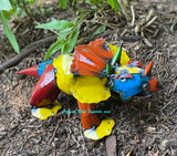 Small Colored Metal Triceratops Dinosaur MTDNS003