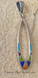 Sterling Silver Multi Stone Pendant STSP0010