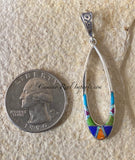 Sterling Silver Multi Stone Pendant STSP0010