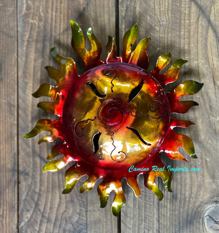 Wall Hanging Metal Sun 9"  MTS9006