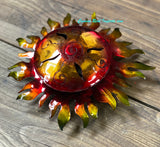 Wall Hanging Metal Sun 9"  MTS9006