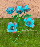 Yard Art Metal Flowers Sculpture 27"  MFLWRMM003