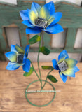 Yard Art Metal Flowers Sculpture 22"  MFLWRMS004