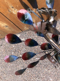 Metal Rock Rocking Peacock Yard Garden Ornament Caminorealimports.com