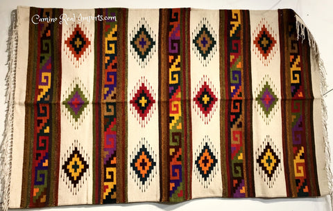 Zapotec Rug Hand woven 4' x 6.5' Caminorealimports.com