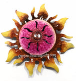 Wall Hanging Metal Sun 9" caminorealimports.com