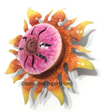 Wall Hanging Metal Sun 9" caminorealimports.com