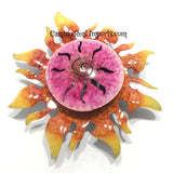 Wall Hanging Metal Sun 9" caminorealimports.com