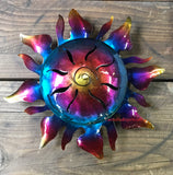 Wall Hanging Metal Sun 9"  MTS9003