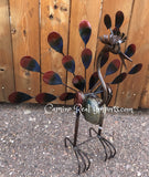 Metal Rock Rocking Peacock Yard Garden Ornament Caminorealimports.com