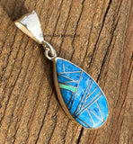 Sterling Silver Lapis Lazuli and Opal Pendant STSP006